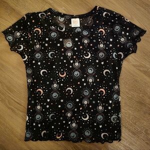 Wonder Nation Celestial Shirt Girls M 7-8